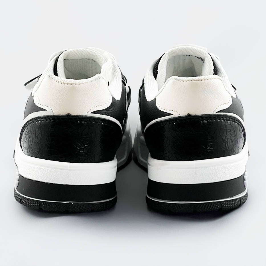 Černo-bílé dámské dvoubarevné tenisky "adidasky" (AD-585) Barva: odcienie bieli, Velikost: XL (42)