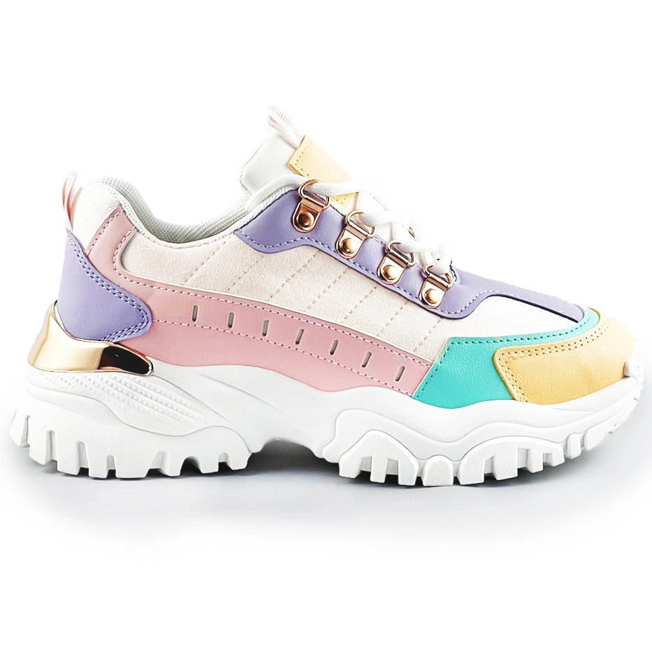 Barevné dámské tenisky sneakers (AD-580) vícebarevné XL (42) (obrázek 4)