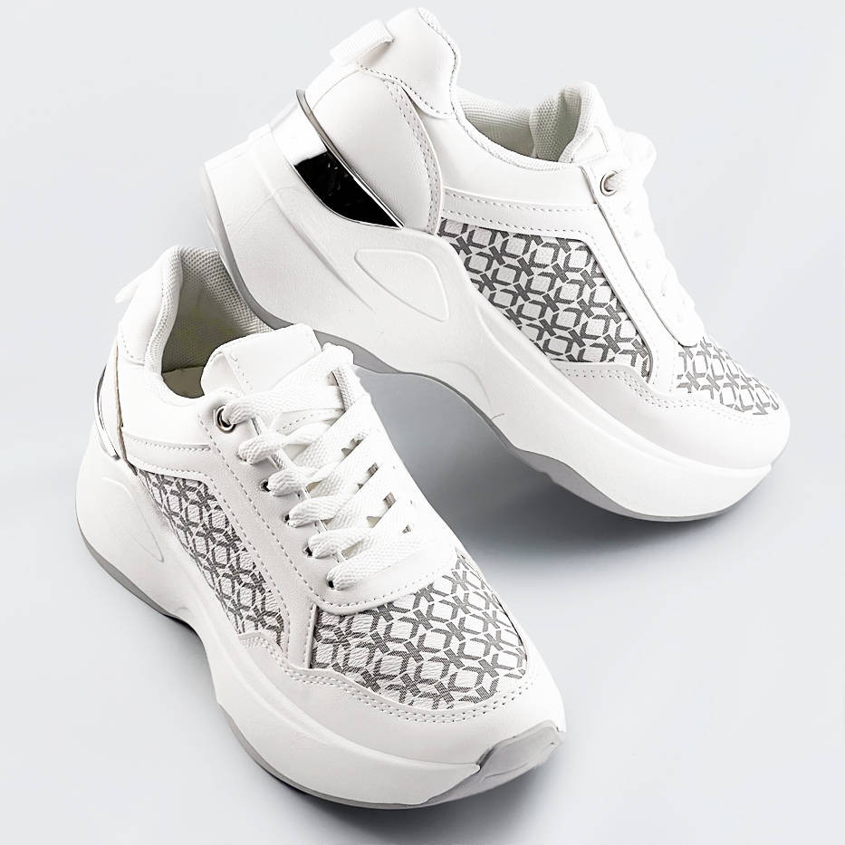 Bílé dámské sportovní boty (SG-137) Bílá XL (42)