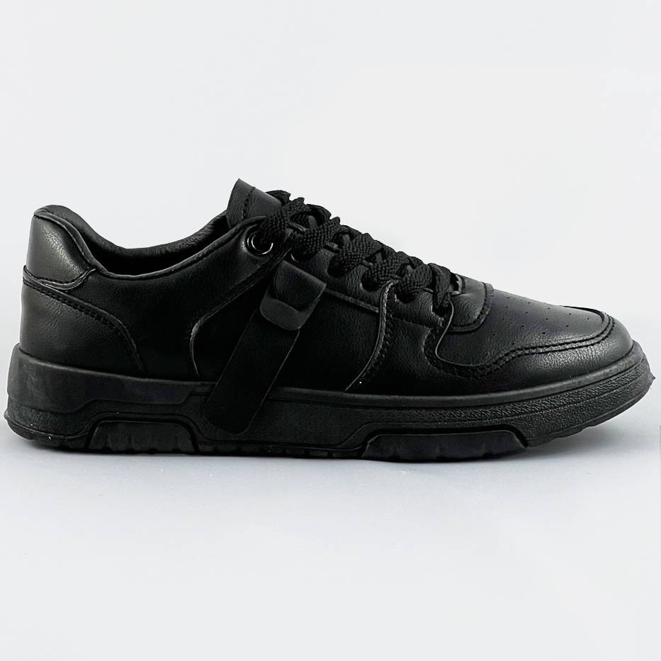 Čierne dámske šnurovacie tenisky sneakers (21-Q22) čierna XL (42)