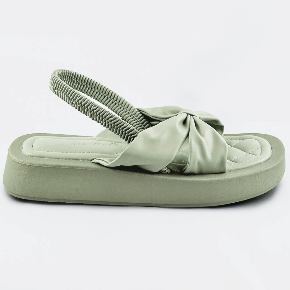 Zelené sandále na platforme (CM-58) zielony XL (42)