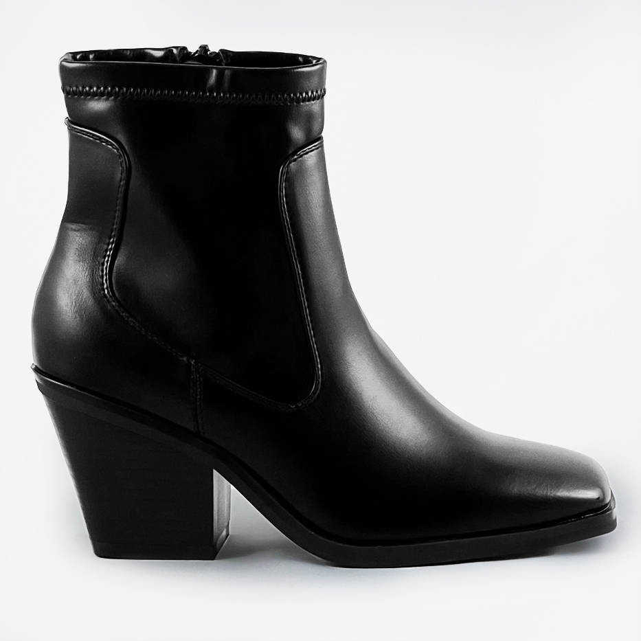 Černé boty na podpatku (SA6133) černá L (40)