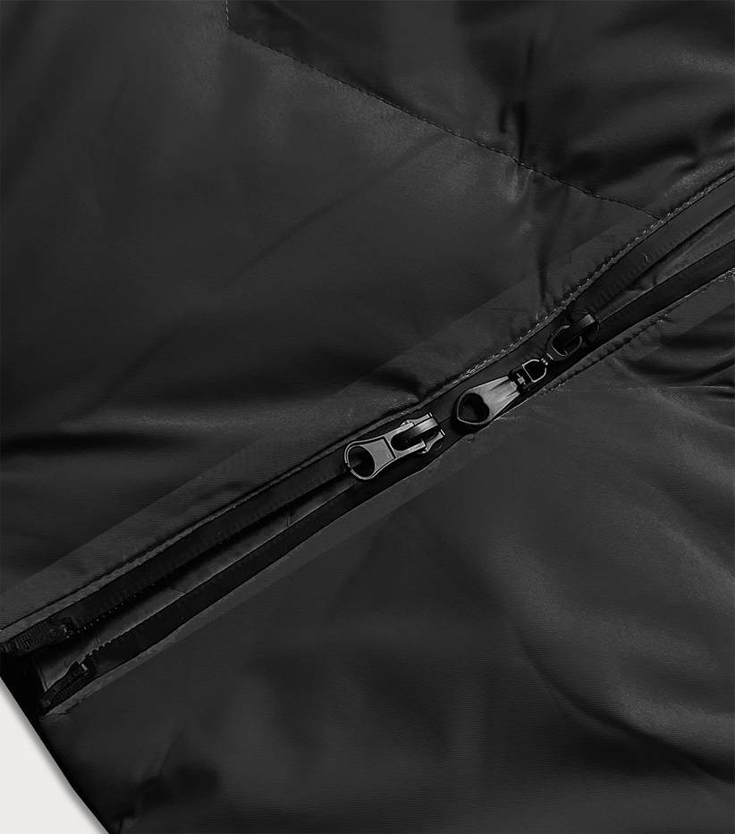 Lehká černá dámská zimní bunda (5M735-392) odcienie czerni XL (42)