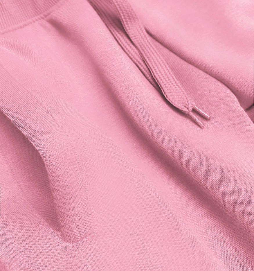 Světle růžové teplákové kalhoty model 17672215 Růžová XL (42) - J.STYLE