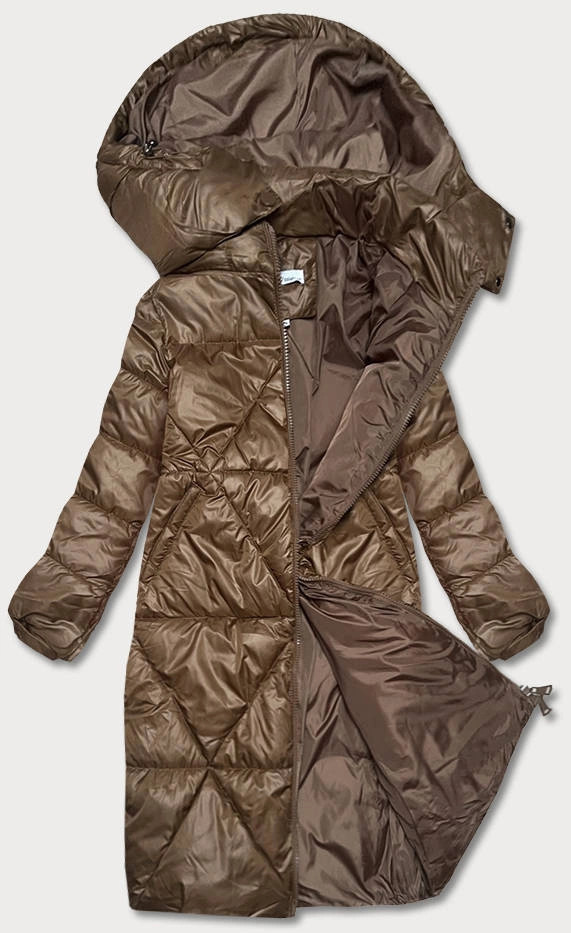 Hnedá dámska prechodná bunda (YP-22081-101) odstíny hnědé S (36)