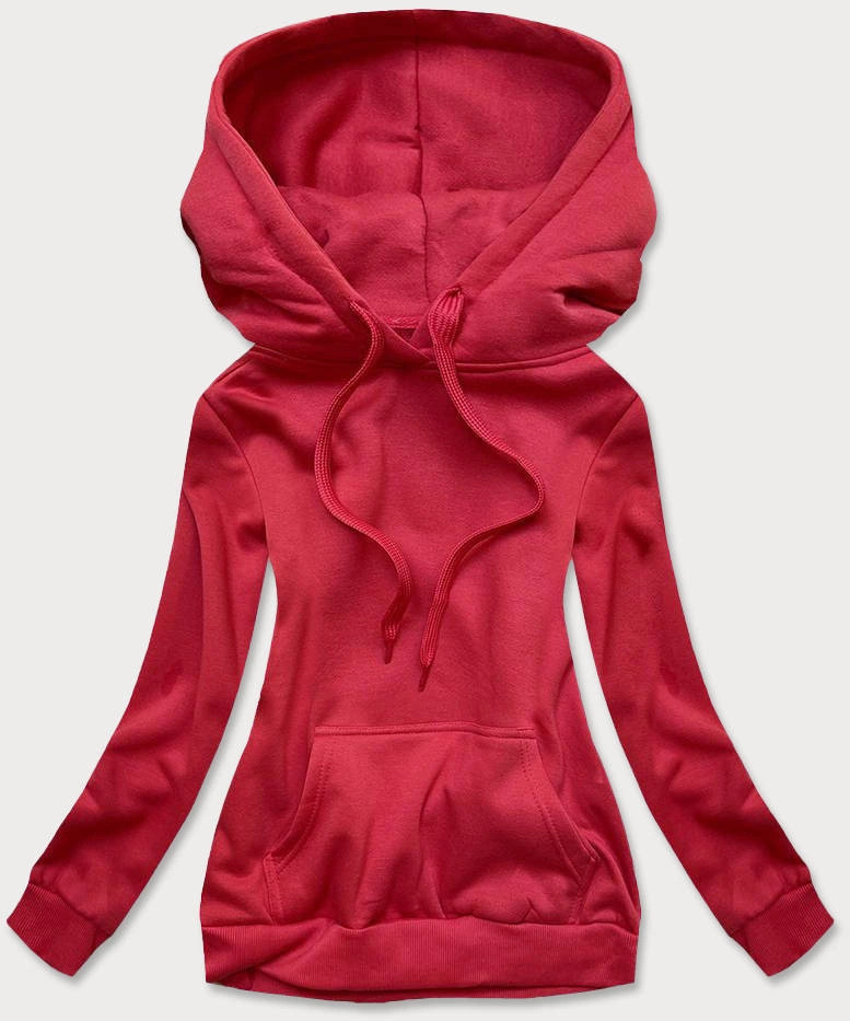 Červená dámska tepláková mikina (W02-20) odstíny červené XL (42)