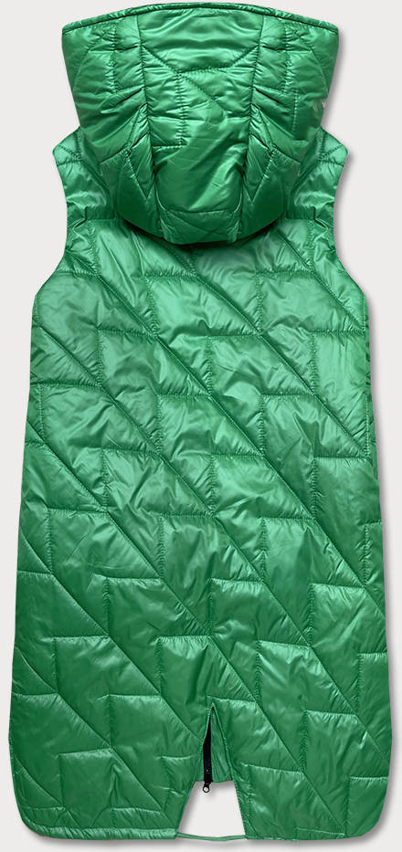 Zelená prošívaná dámská vesta (B8127-82) odcienie zieleni L (40)