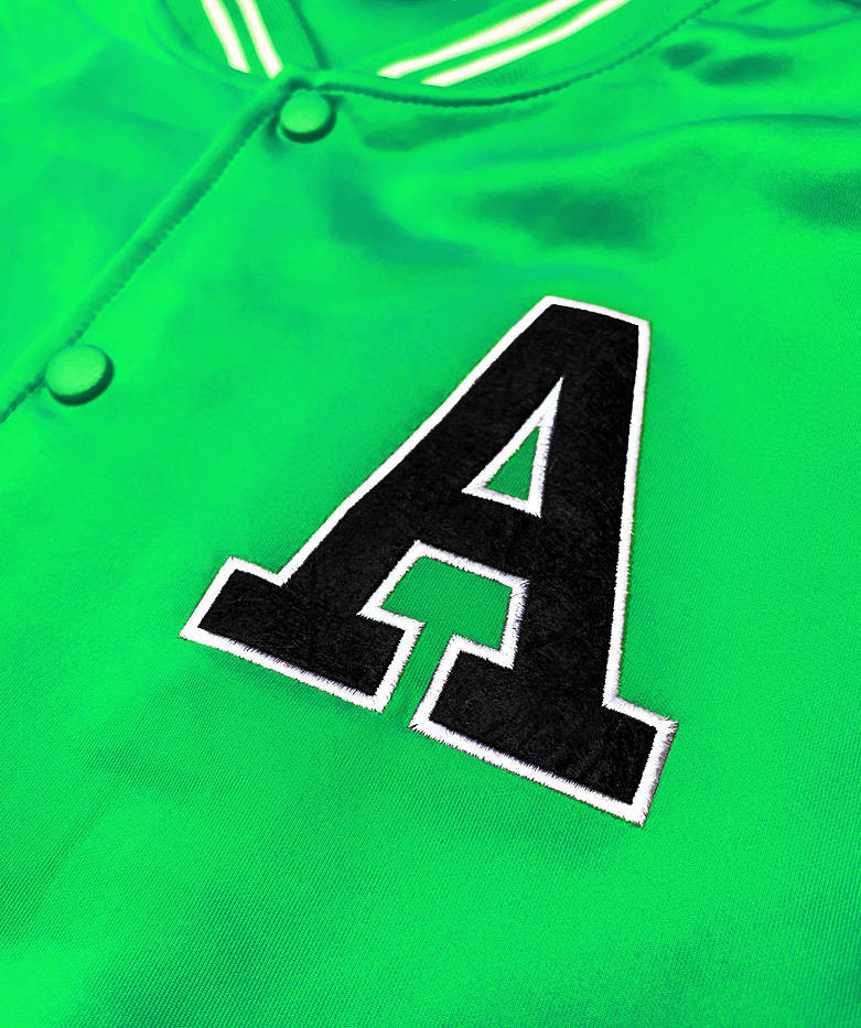 Zelená pánská baseballová mikina (8B1157-27) Barva: odcienie zieleni, Velikost: XXL