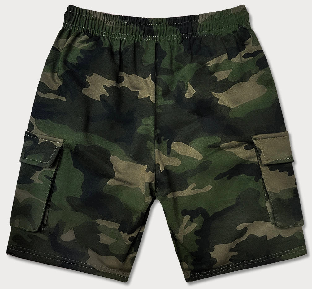 Pánské khaki šortky moro (8K282-29) odstíny zelené XL (obrázek 3)