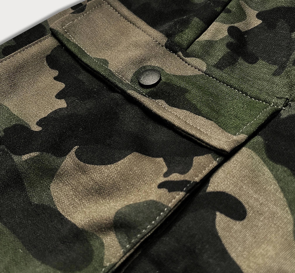 Pánské khaki šortky moro (8K282-29) odstíny zelené XL (obrázek 6)