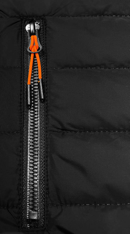 Černo-grafitová lehká dámská sportovní bunda (8M913-392) odcienie czerni S (36)