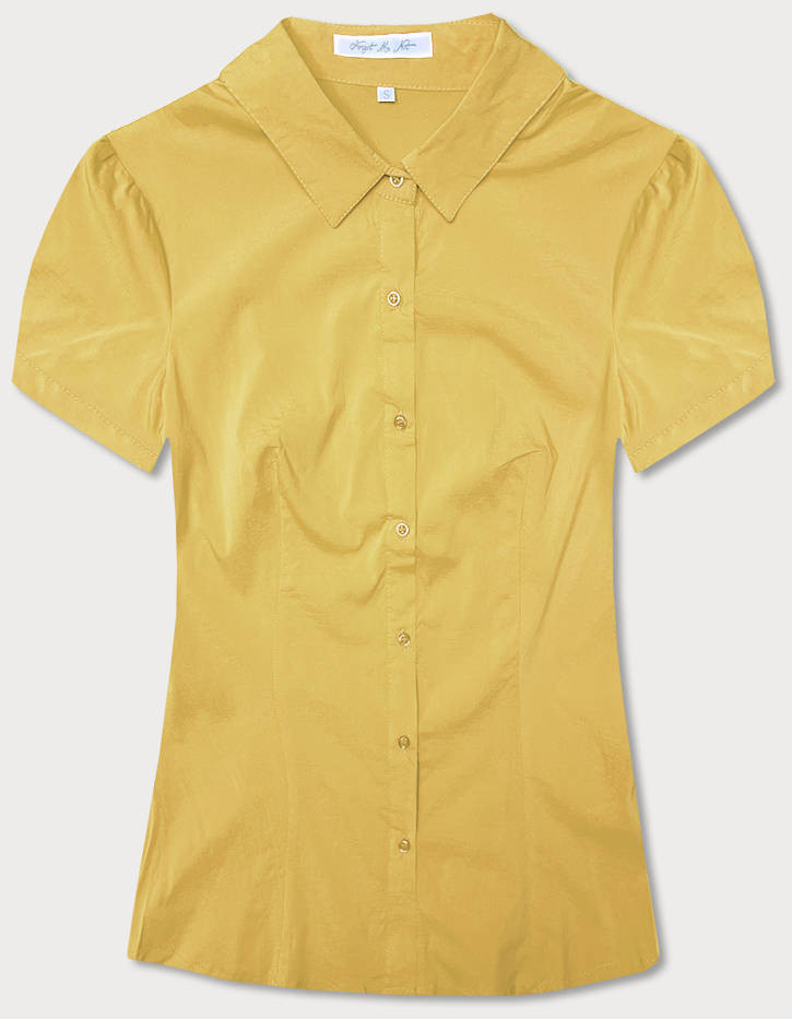 Žlutá halenka s krátkými rukávy (SSD16212D) Barva: odcienie żółtego, Velikost: XL (42)