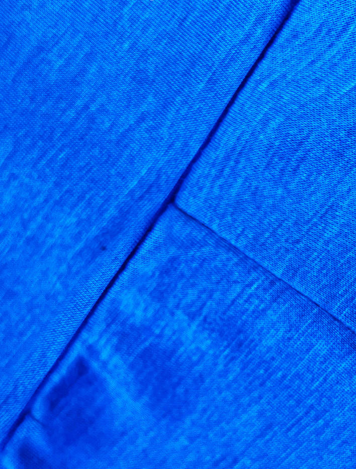 Světle modré 7/8 bavlněné legíny (YW01058-9) odcienie niebieskiego L (40)