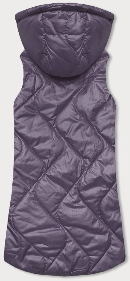 Fialová dámská vesta s kapucí (B0130-71) odcienie fioletu 54