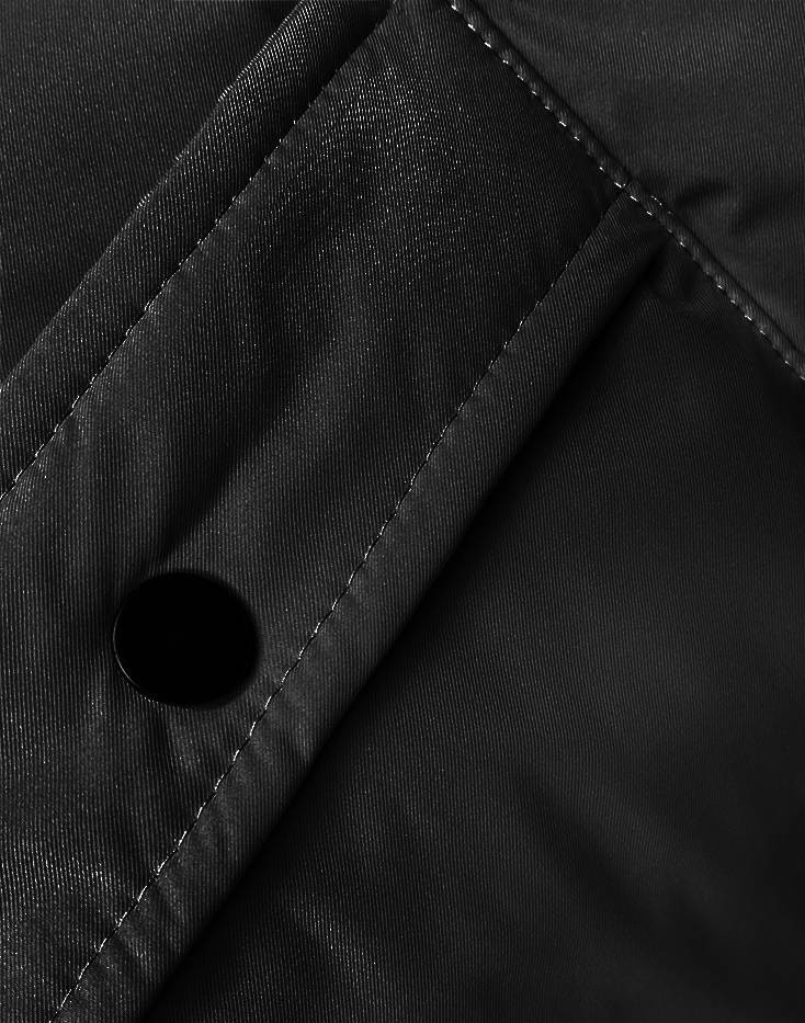 Dlouhá černá dámská zimní bunda s kapucí (5M3178-392) odcienie czerni XL (42)