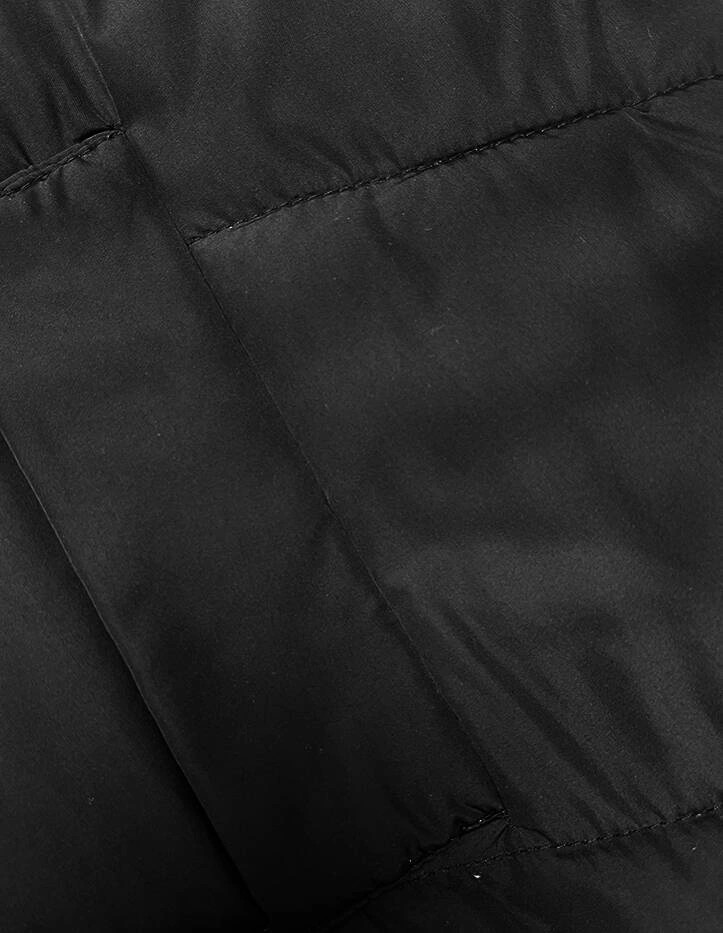 Damska kurtka zimowa z kapturem czarna (5M732-392) odstíny černé S (36)