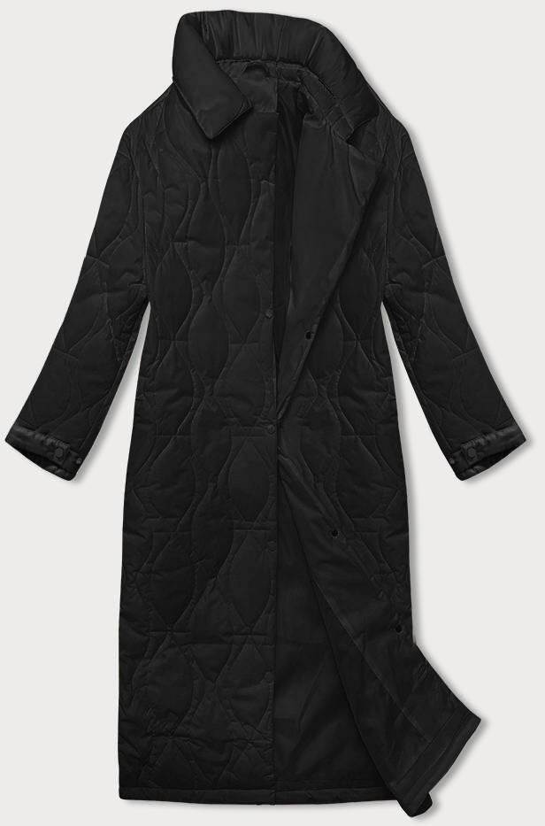 Černý dámský oversize kabát (5M3177-392) odstíny černé 52