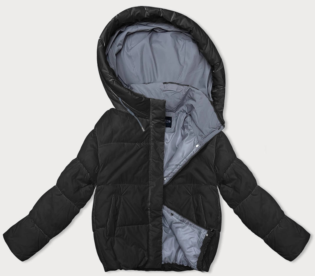 Čierna dámska športová bunda (3096) odstíny černé S (36)