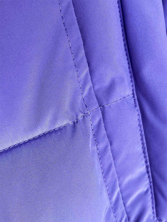 Zimná bunda v lila farbe s kožušinovou podšívkou (LHD-23063) odstíny fialové M (38)