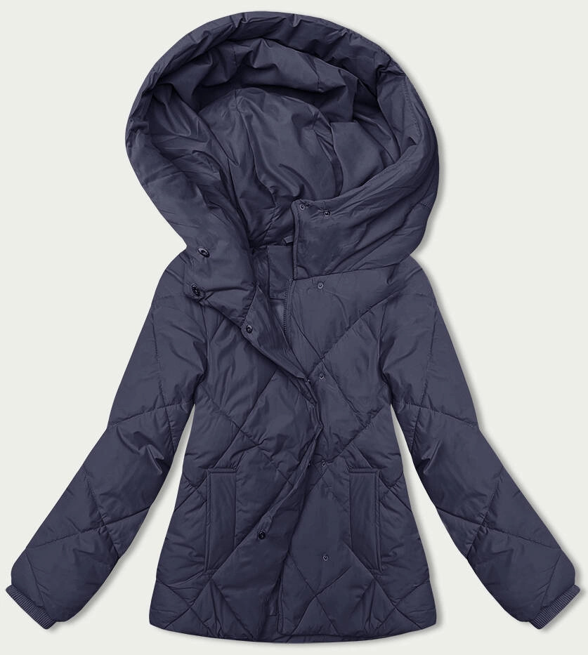 Tmavomodrá dámska prechodná bunda (5M3175-215) odstíny modré S (36)