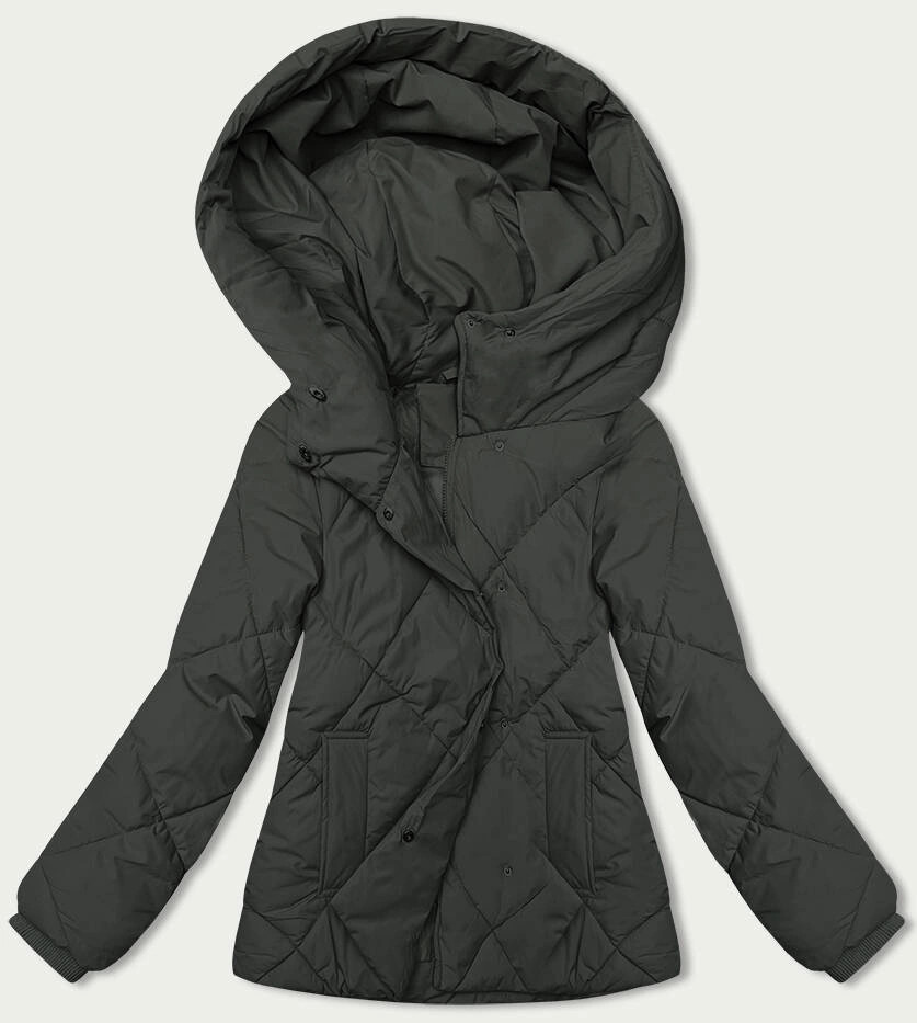 Dámska prechodná bunda v army farbe (5M3175-136) odstíny zelené S (36)