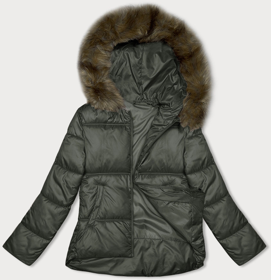 Dámska vojenská bunda s bublinovým strihom S'west (B8190-11) odstíny zelené S (36)