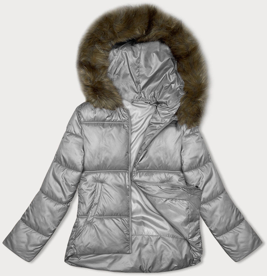 Dámska bunda S'west Grey Bubble Jacket (B8190-9) odstíny šedé L (40)