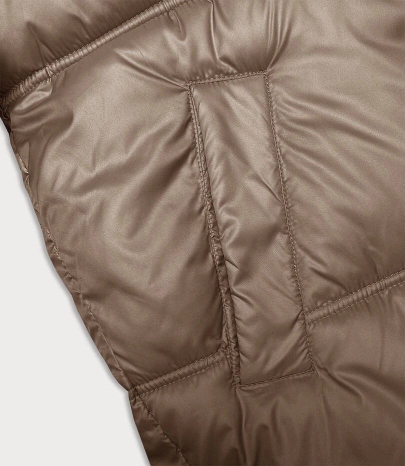 Dámska ťavia bunda s bublinovým strihom S'west (B8190-101) odstíny béžové S (36)