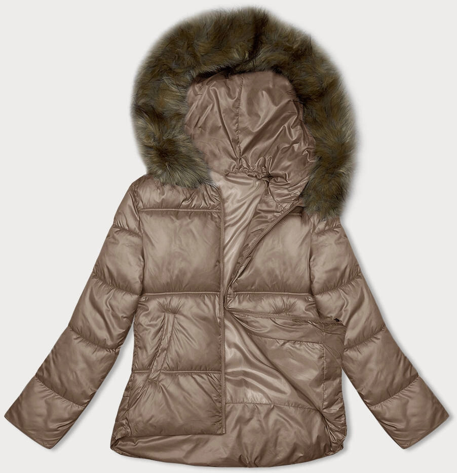 Dámska ťavia bunda s bublinovým strihom S'west (B8190-101) odstíny béžové S (36)