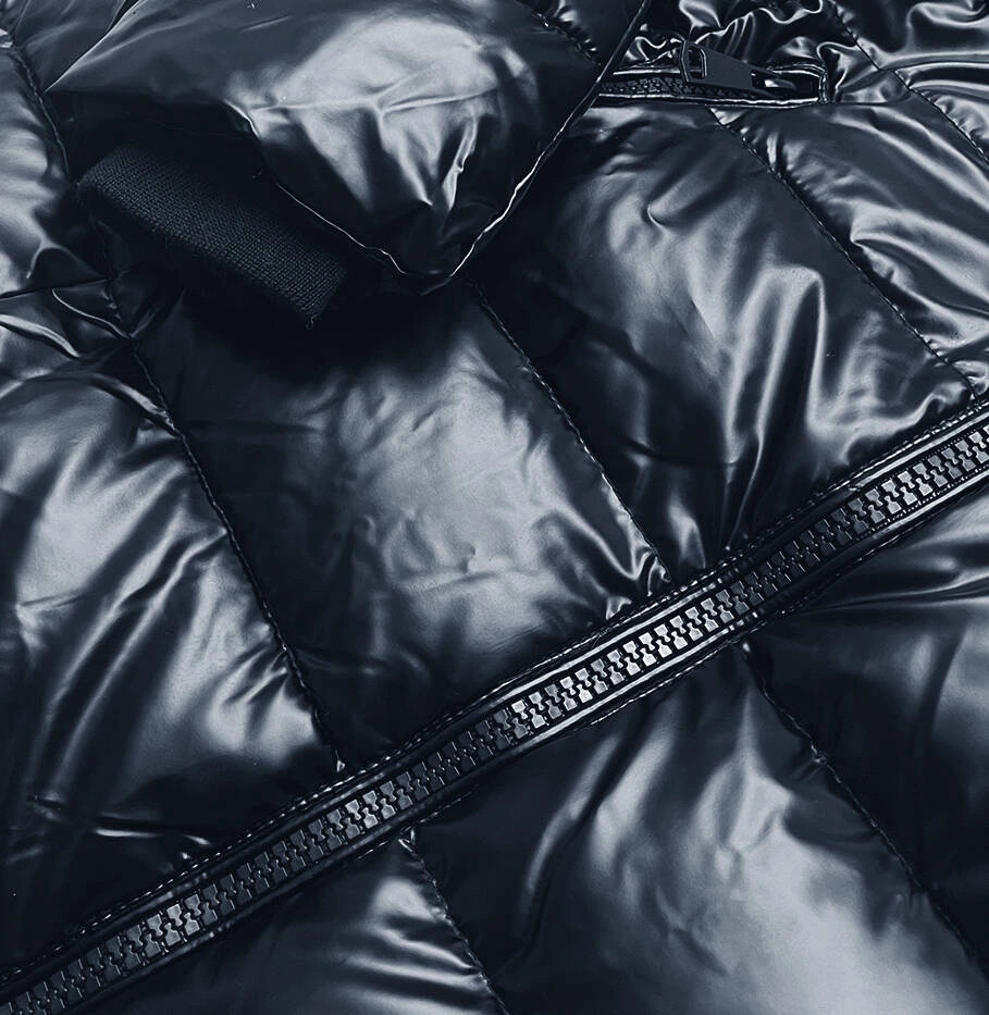 Dámska tmavomodrá zimná bunda (2M-032) odstíny modré L (40)