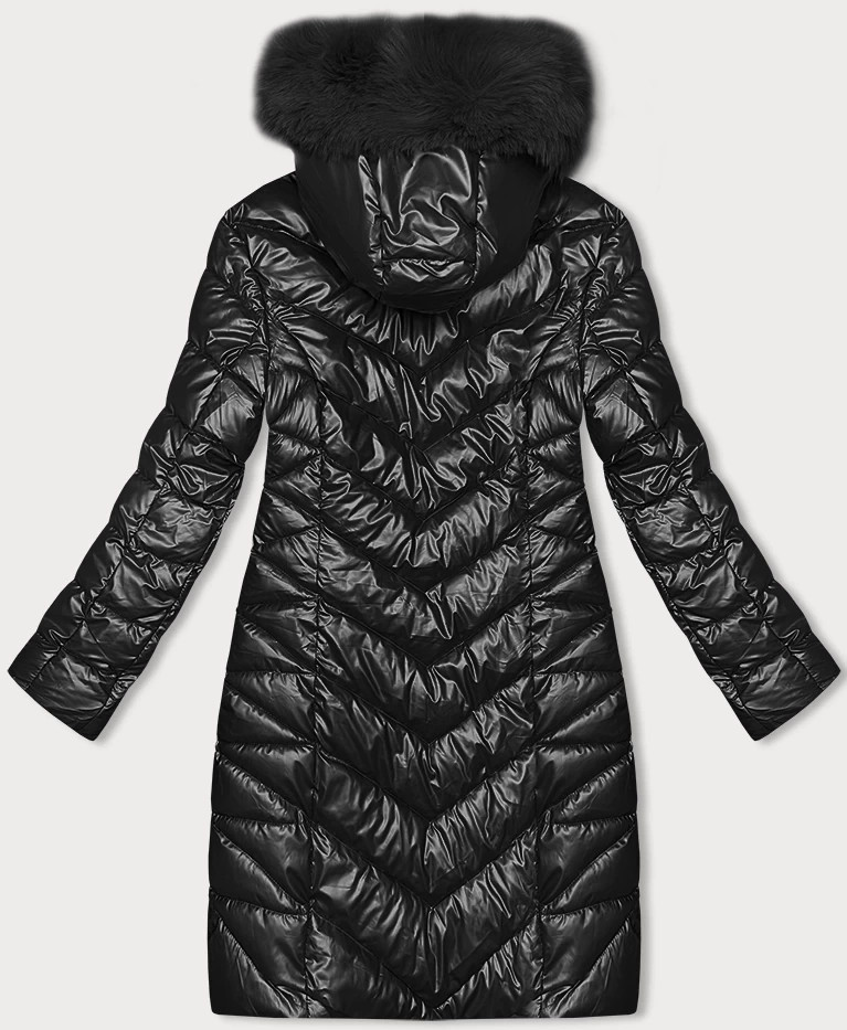 Čierna dámska prešívaná zimná bunda J Style (16M9100-392) odstíny černé S (36)