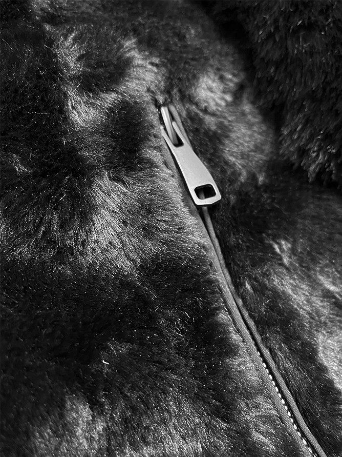 Dwustronna zimowa parka - futro J Style czarna (11Z8085) odstíny černé L (40)