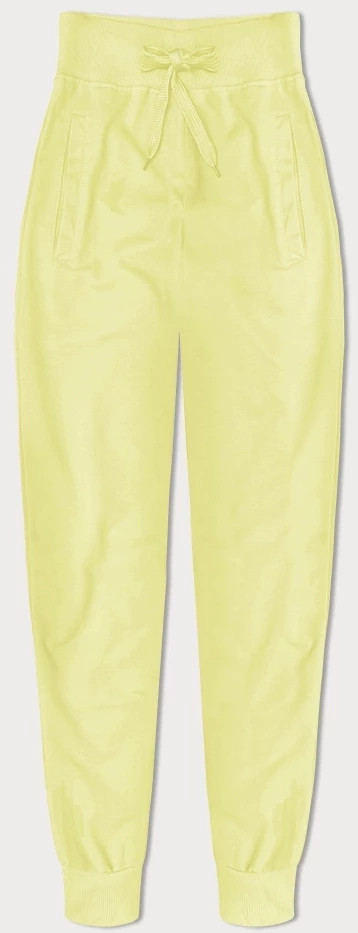 Slim tepláky v citrónovej farbe (CK03-33) odstíny žluté M (38)