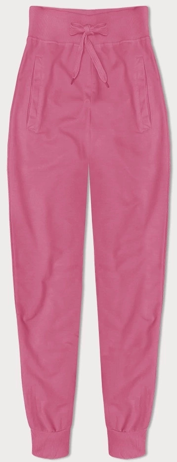 Tenké tepláky v špinavej ružovej farbe (CK03-19) odstíny růžové L (40)