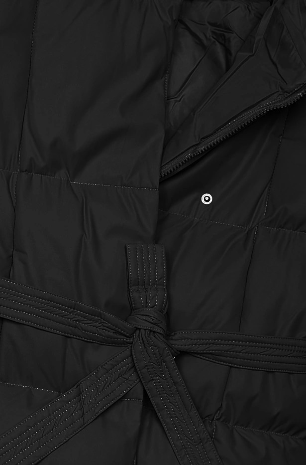 Zimowa damska kurtka z paskiem J Style czarna (5M3227-392) odstíny černé M (38)