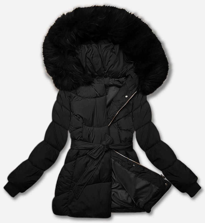 Čierna dámska prechodná bunda J Style (5M3238-392A) odstíny černé S (36)