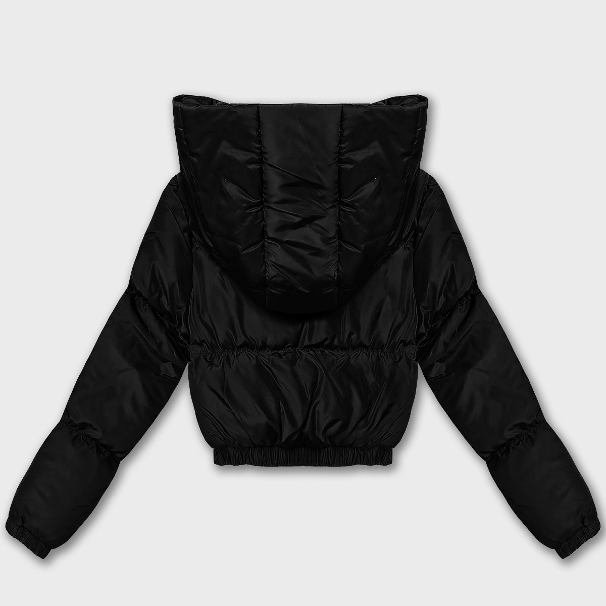 Černá krátká zimní bunda typu  model 21483436 - J.STYLE odstíny černé XL (42)