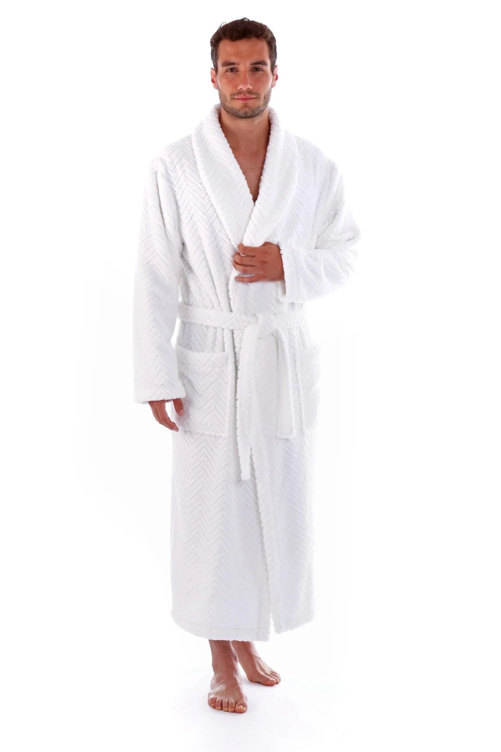 Pánsky župan Athena 2116 white - Vestis S