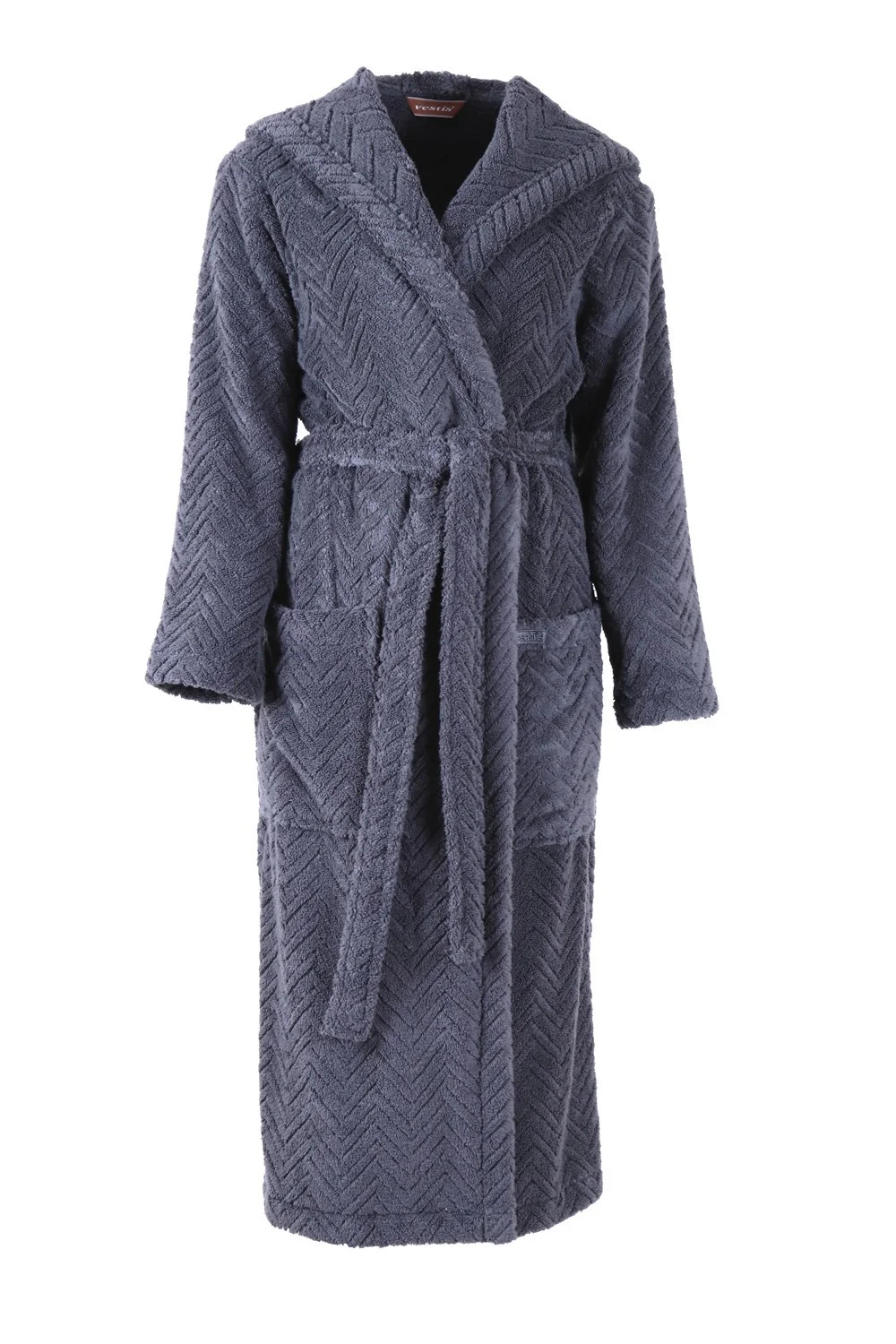 Pánsky župan Athena s kapucňou 3116 antracit - Vestis XXL