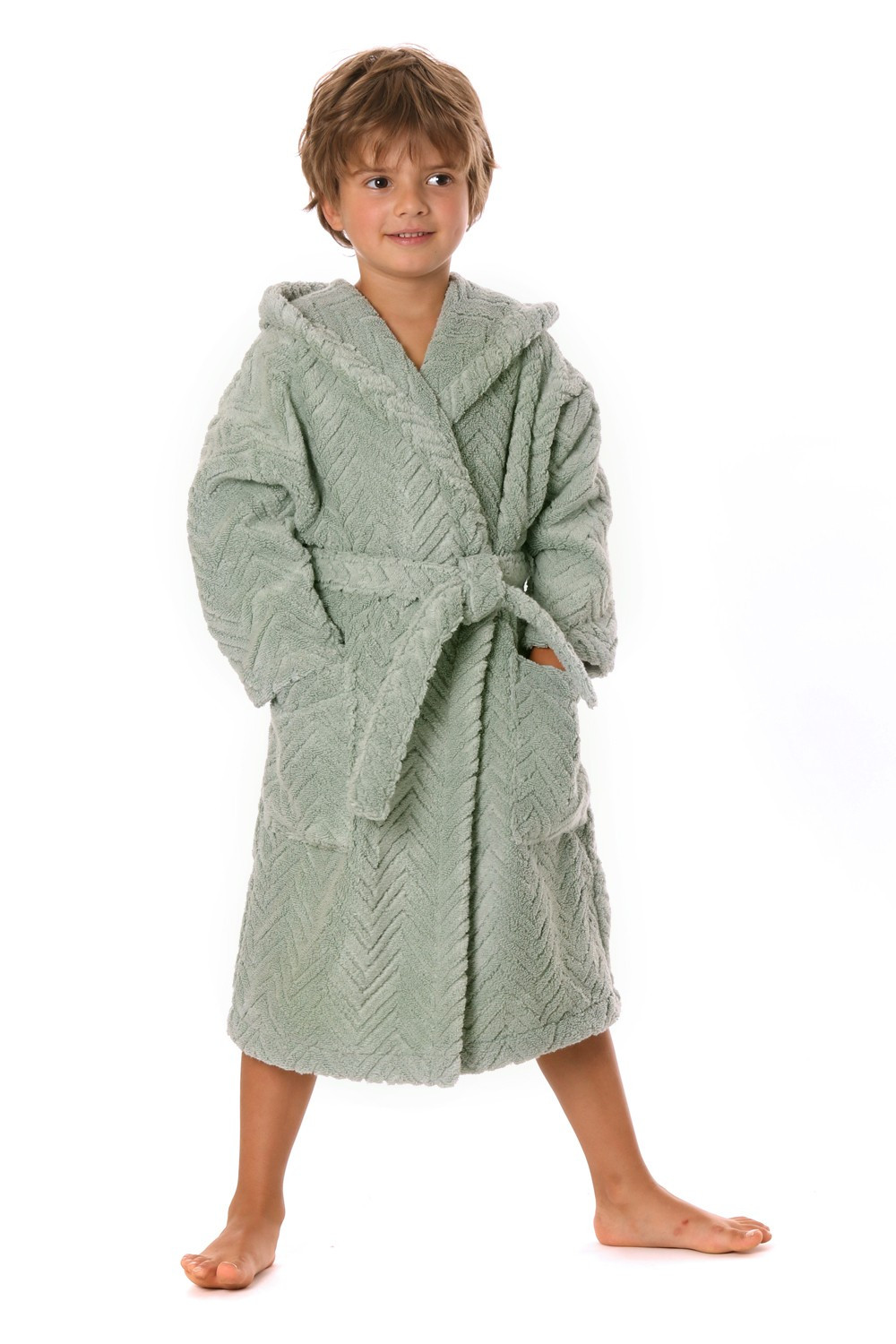 detský župan Athena s kapucňou 9116 Baby Olive dětské č.140