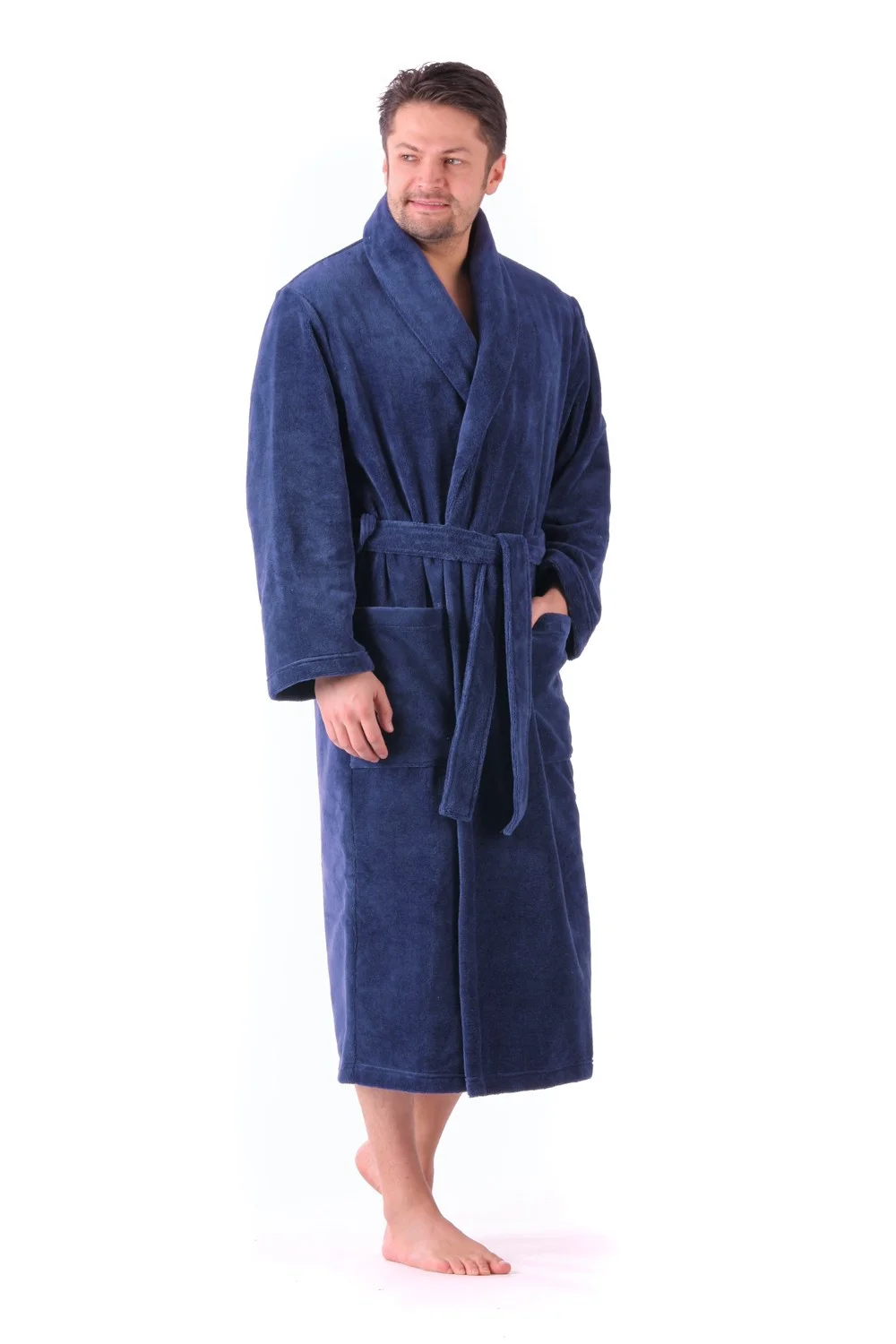 Pánsky župan Tampa 2149 oversized dark blue - Vestis nadměr 6XL