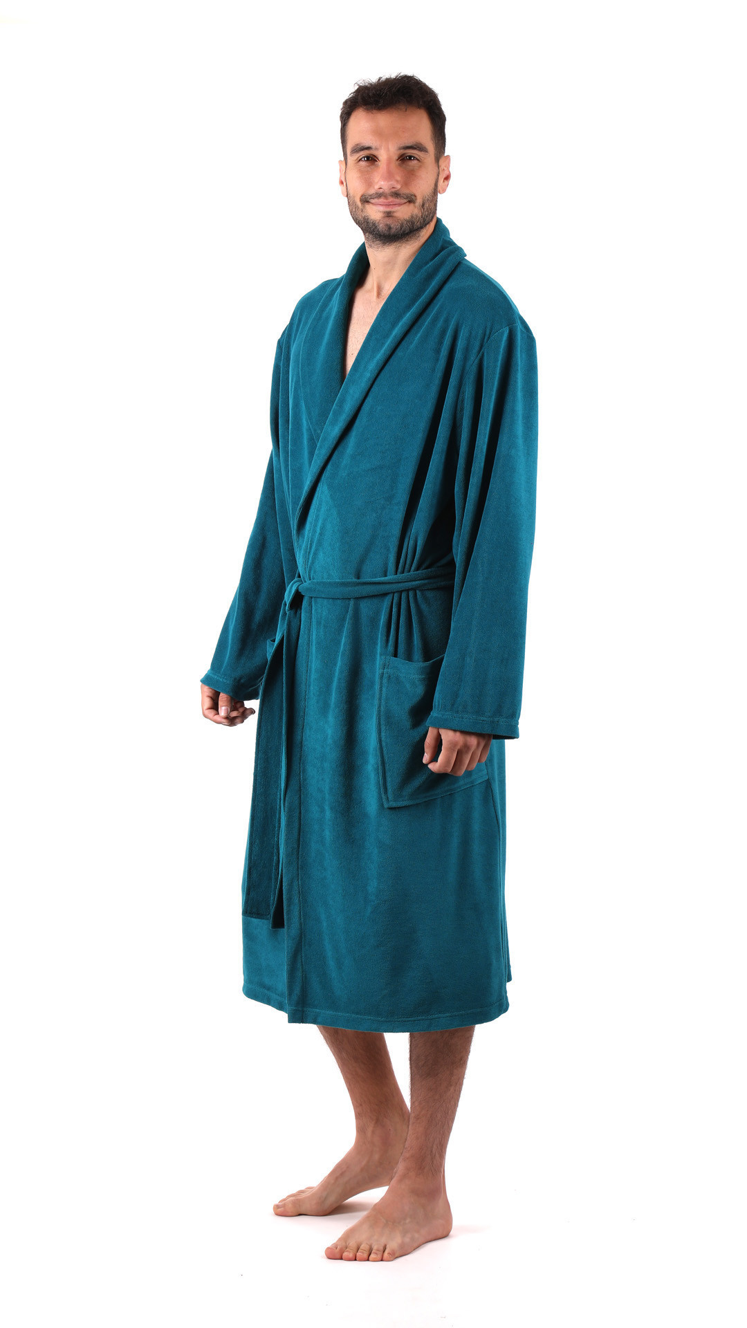 Pánsky župan Bari nadrozmerný Bari petrol nadměr 4XL