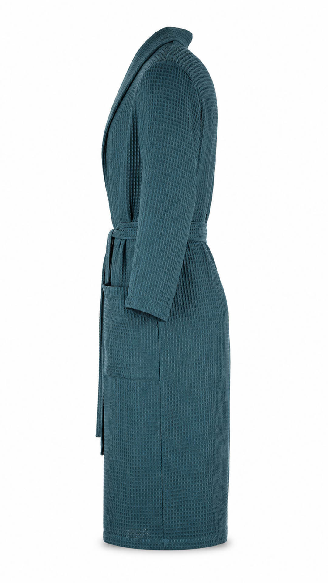 Pánský vaflový župan Vestis Saimaa Teal XXL (obrázek 5)