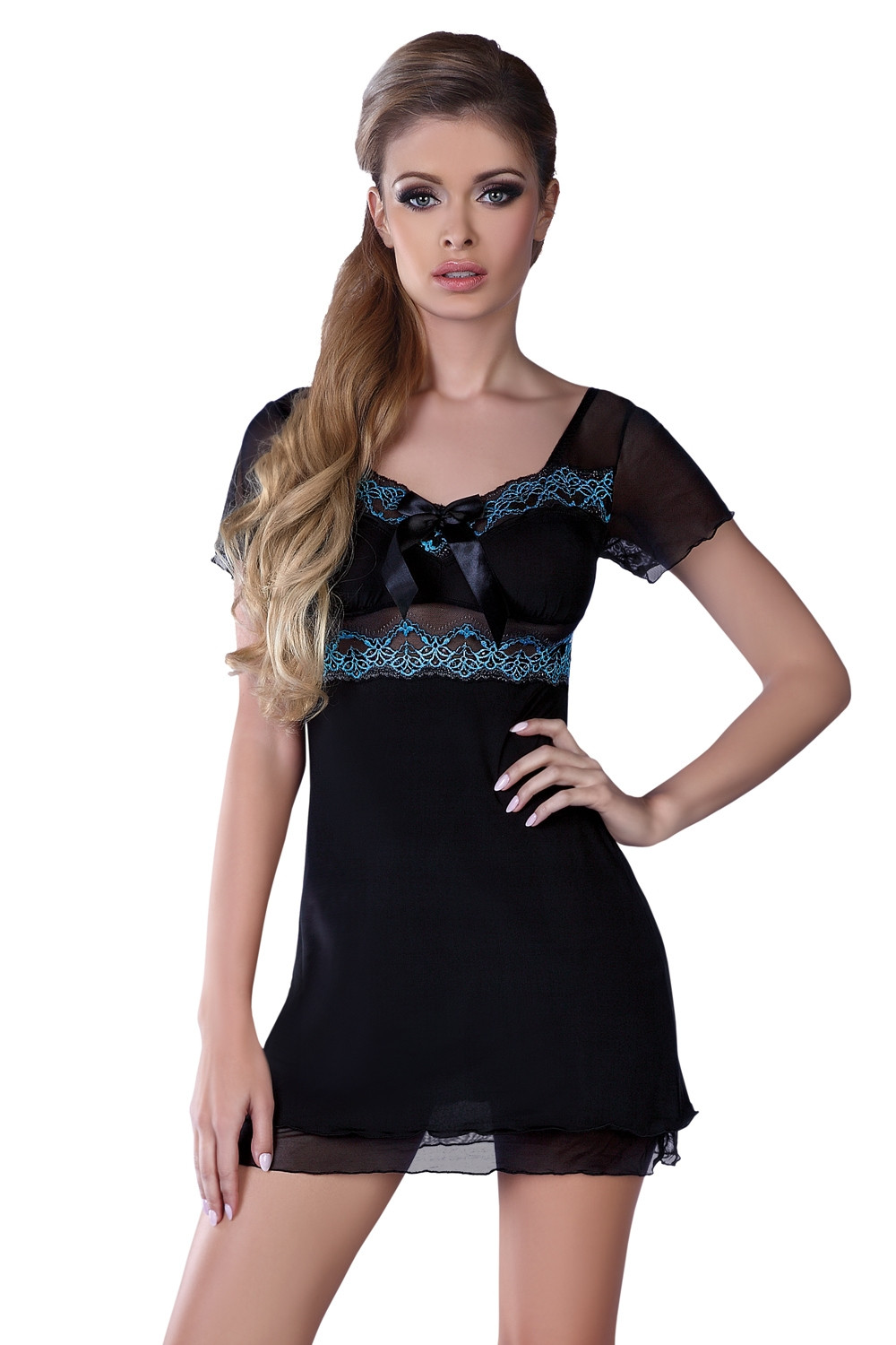 Dámská košilka model 15733634 - LivCo CORSETTI FASHION Barva: černá, Velikost: L/XL
