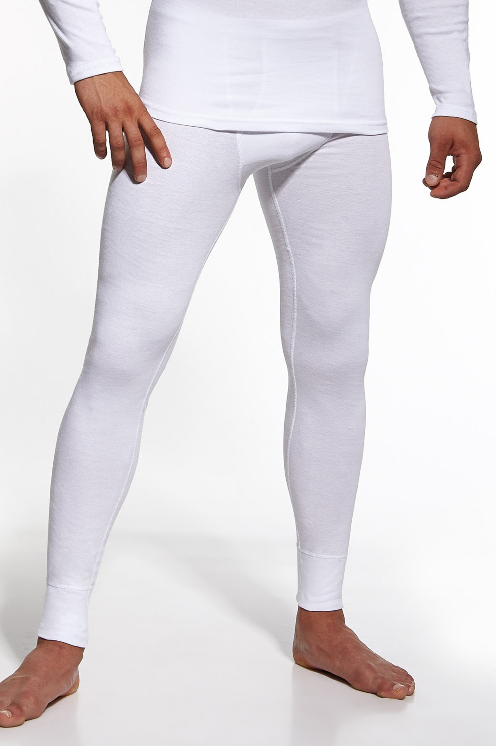 Pánské podvlékací kalhoty Authentic white - CORNETTE Bílá XXL