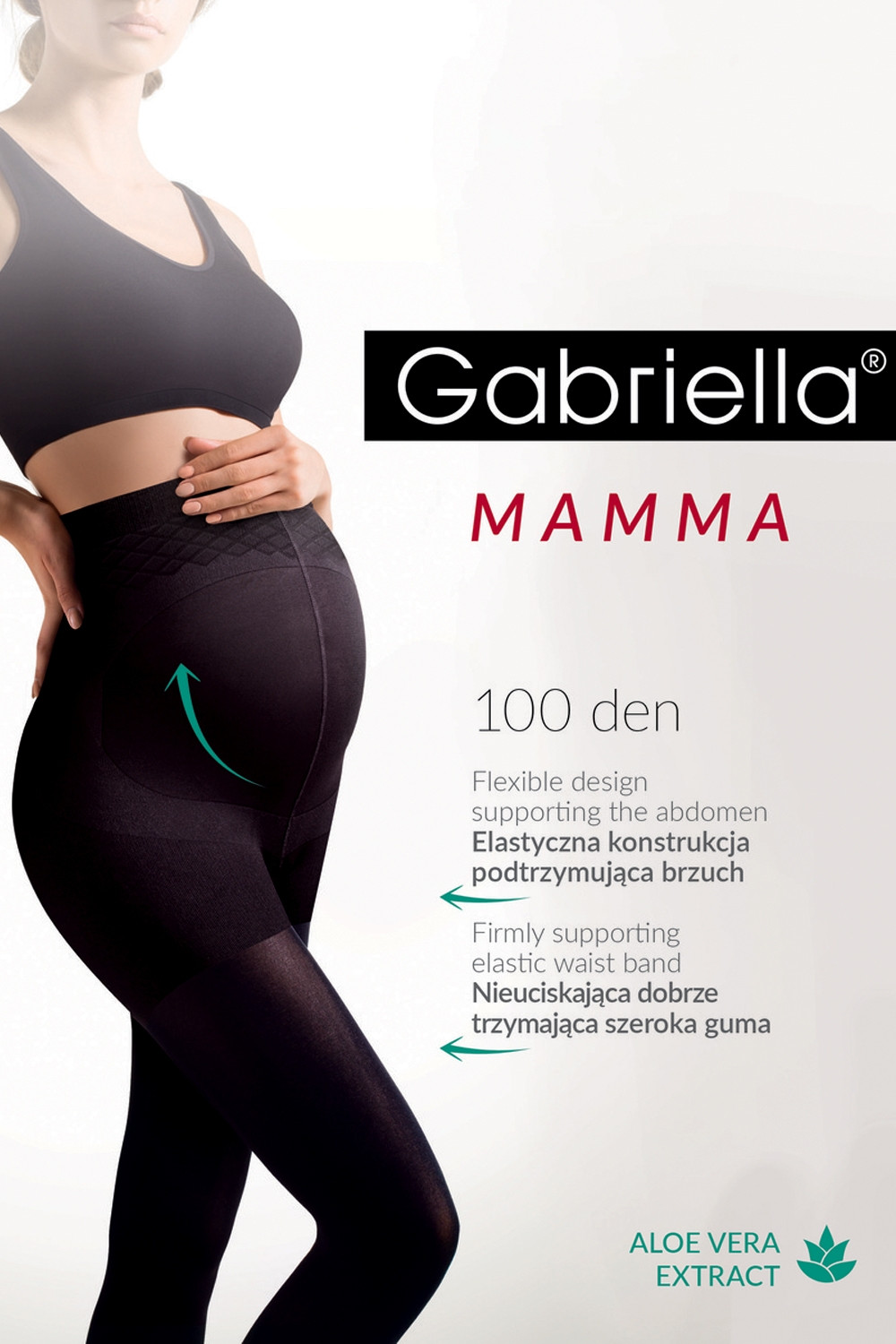 Těhotenské punčocháče 174 model 6350374 nero černá 2 - Gabriella