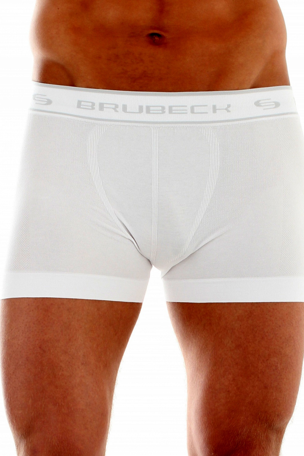 E-shop Pánske boxerky 00501 white - BRUBECK Bílá S