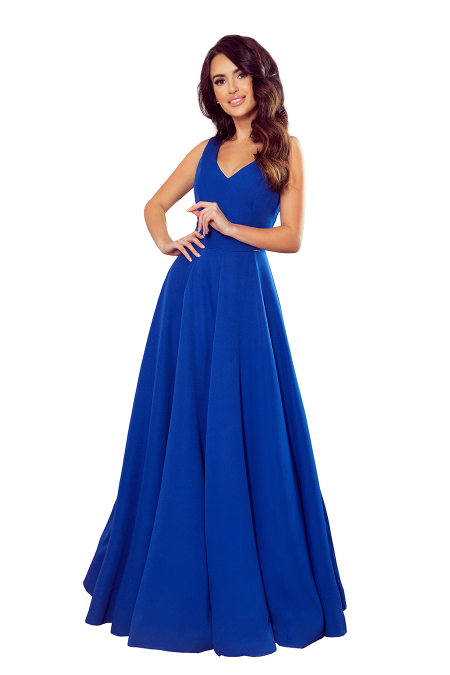 Dámské šaty 246-3 Cindy - NUMOCO Barva: královská modrá, Velikost: S