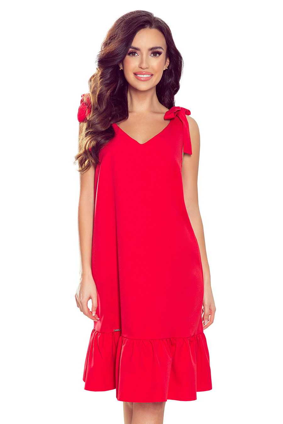 Dámské šaty 306-1 Rosita - NUMOCO Červená XL