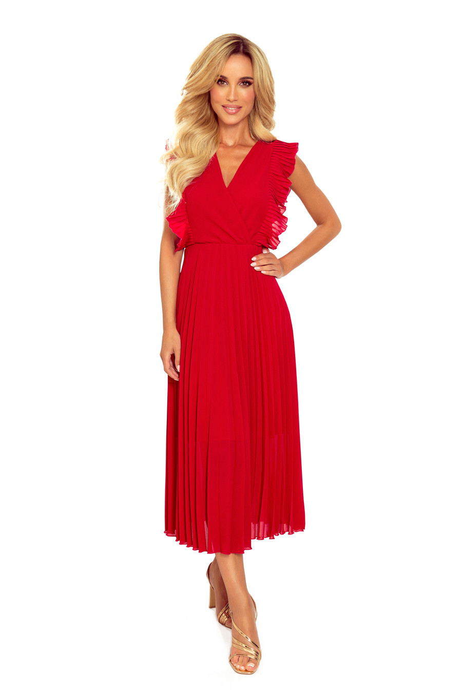 Dámské šaty Červená M model 14700013 - numoco